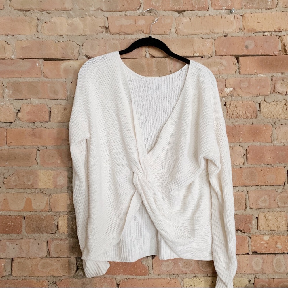 Loft Twist-Back Top